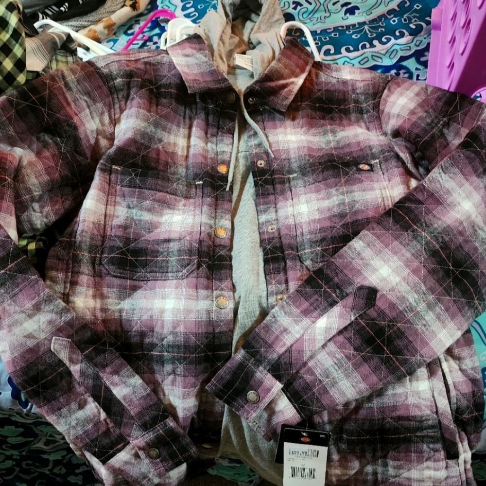Womans Dickies Flannel Coat